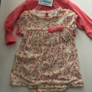 Carter Baby girl 3-6 month dress and sweater